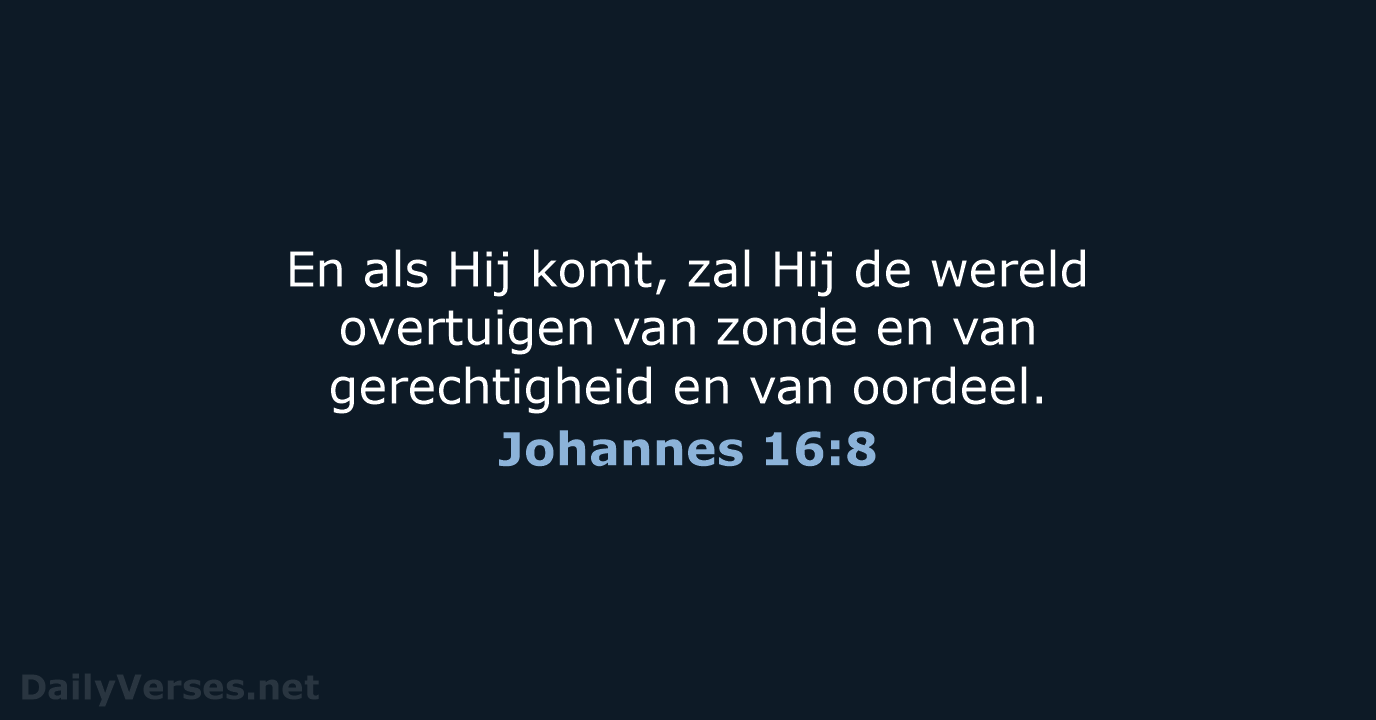 Johannes 16:8 - NBG