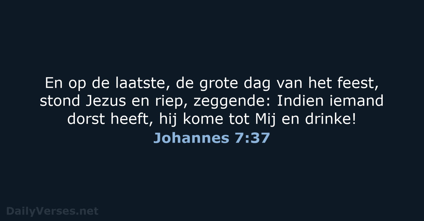 Johannes 7:37 - NBG