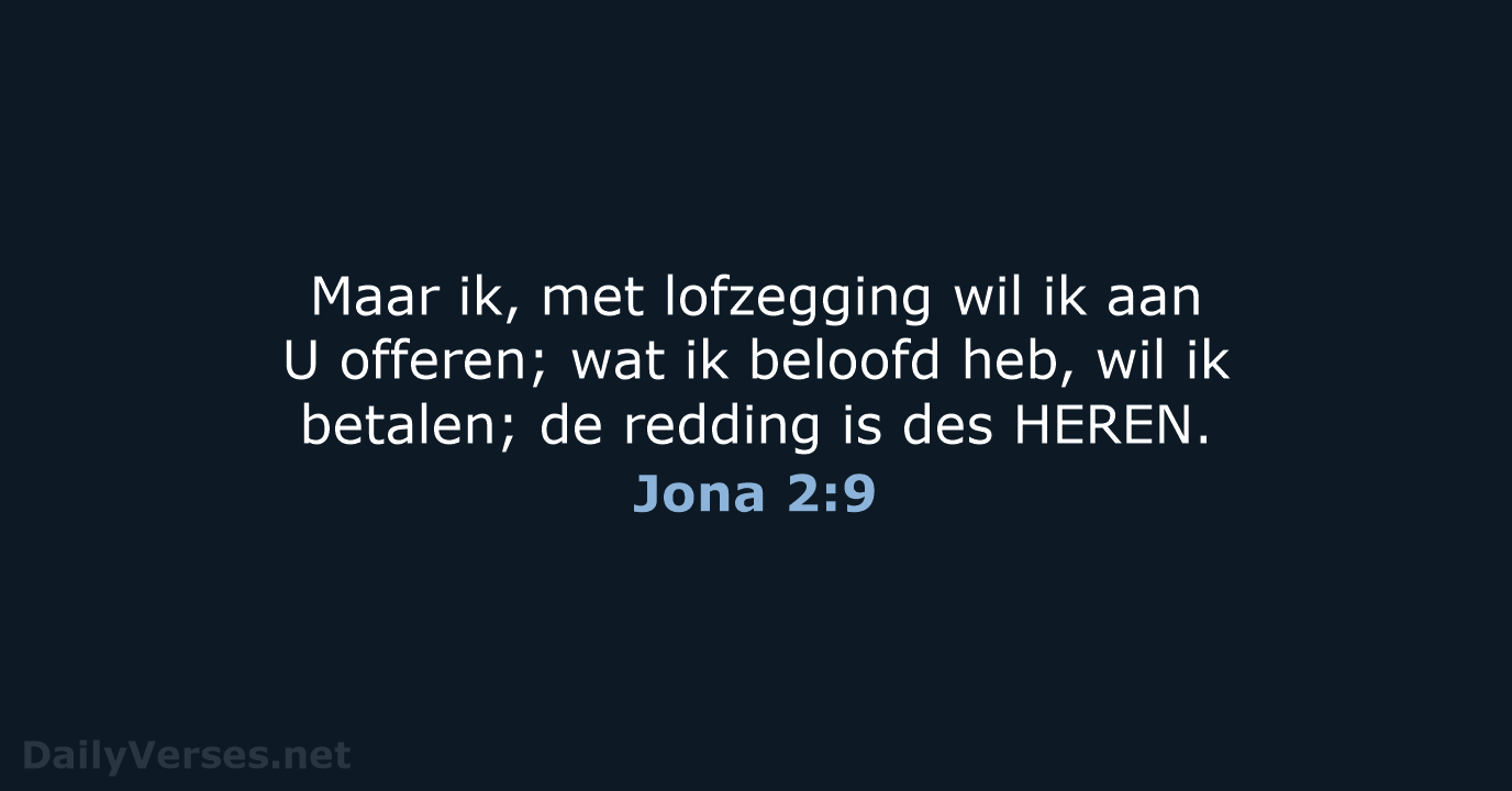 Jona 2:9 - NBG
