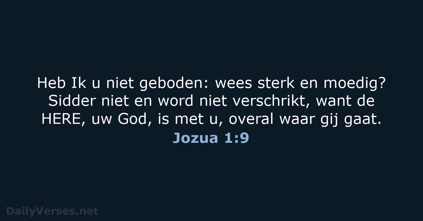 Jozua 1:9 - NBG