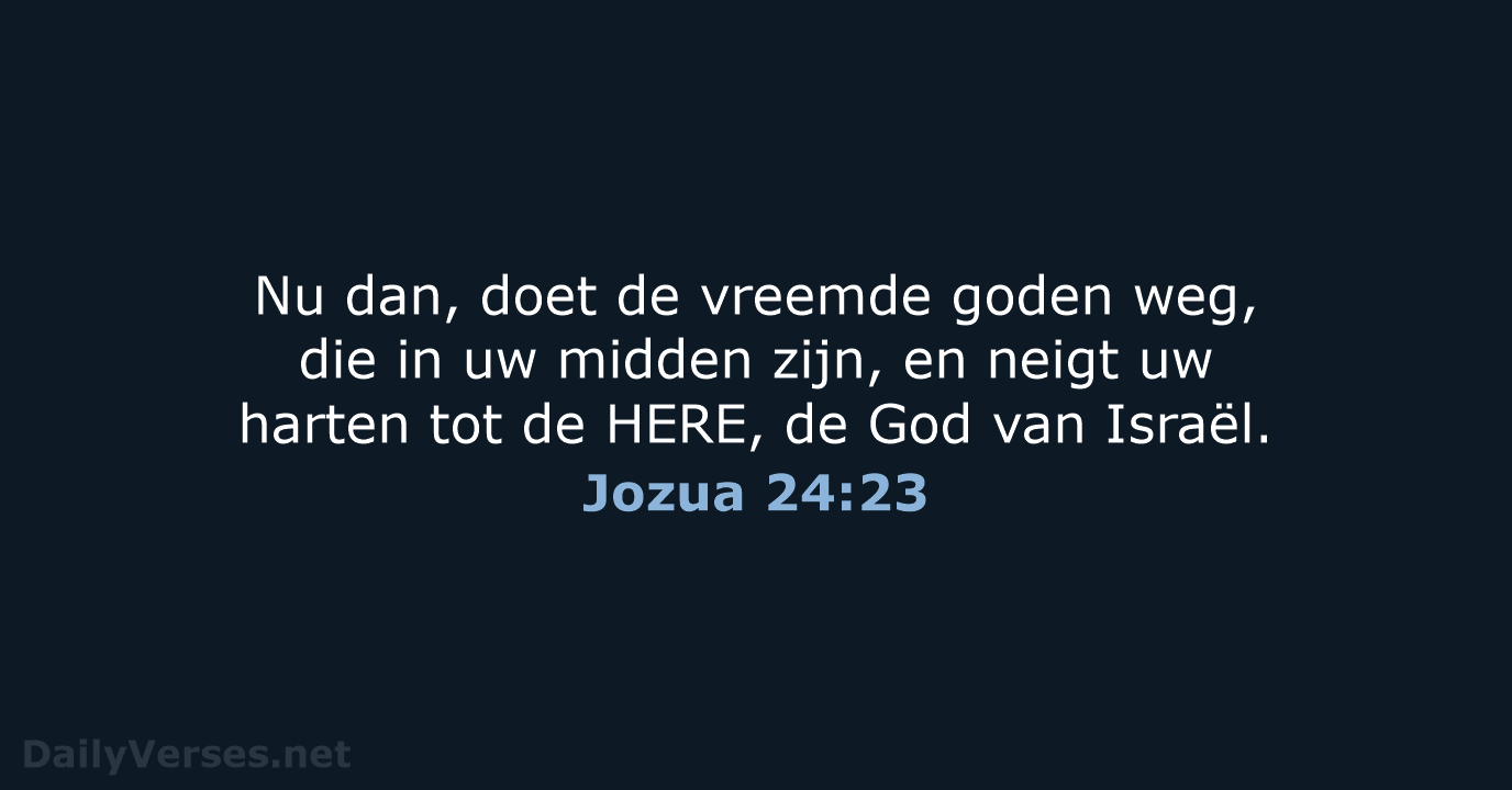 Jozua 24:23 - NBG
