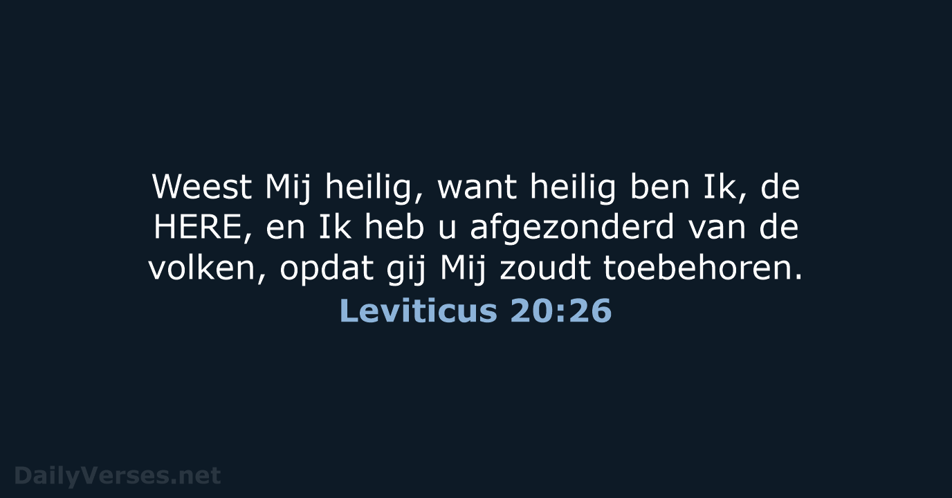 Leviticus 20:26 - NBG