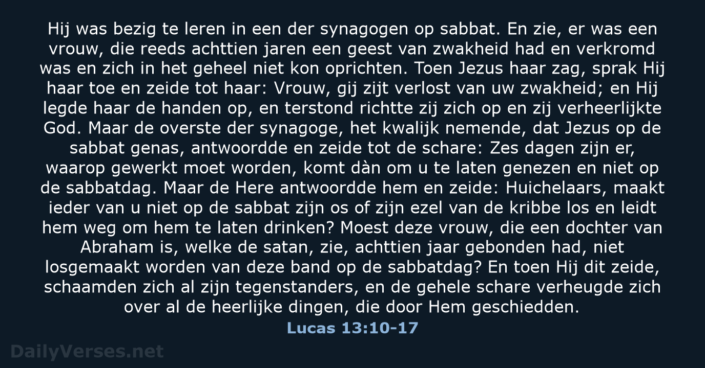 Lucas 13:10-17 - NBG