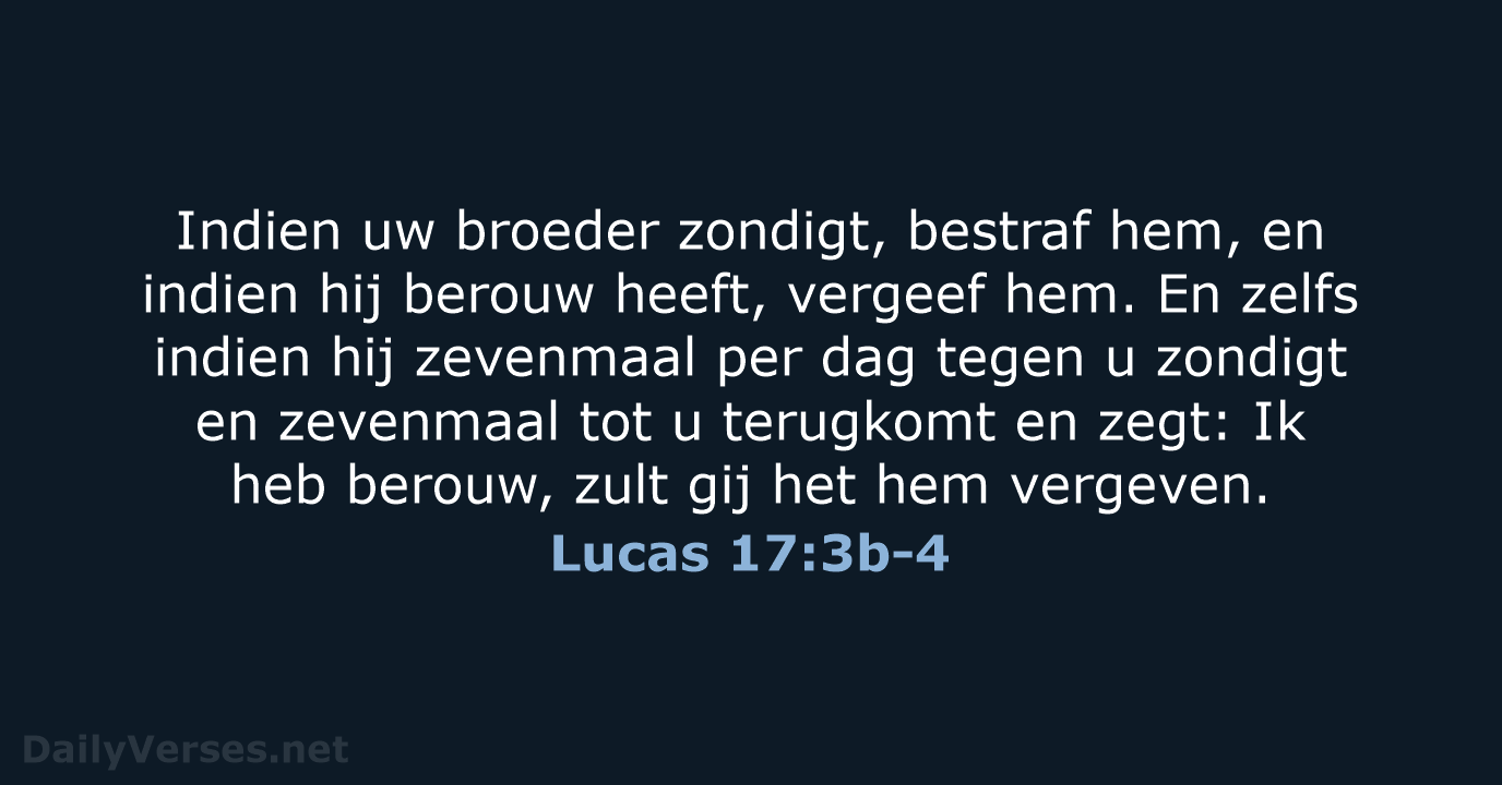 Lucas 17:3b-4 - NBG