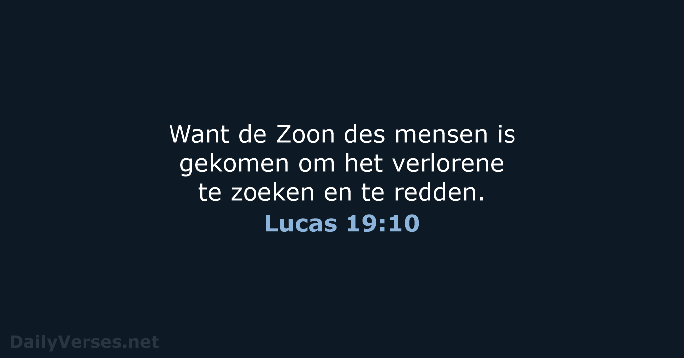 Lucas 19:10 - NBG