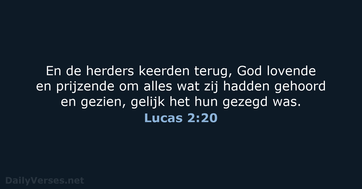 Lucas 2:20 - NBG