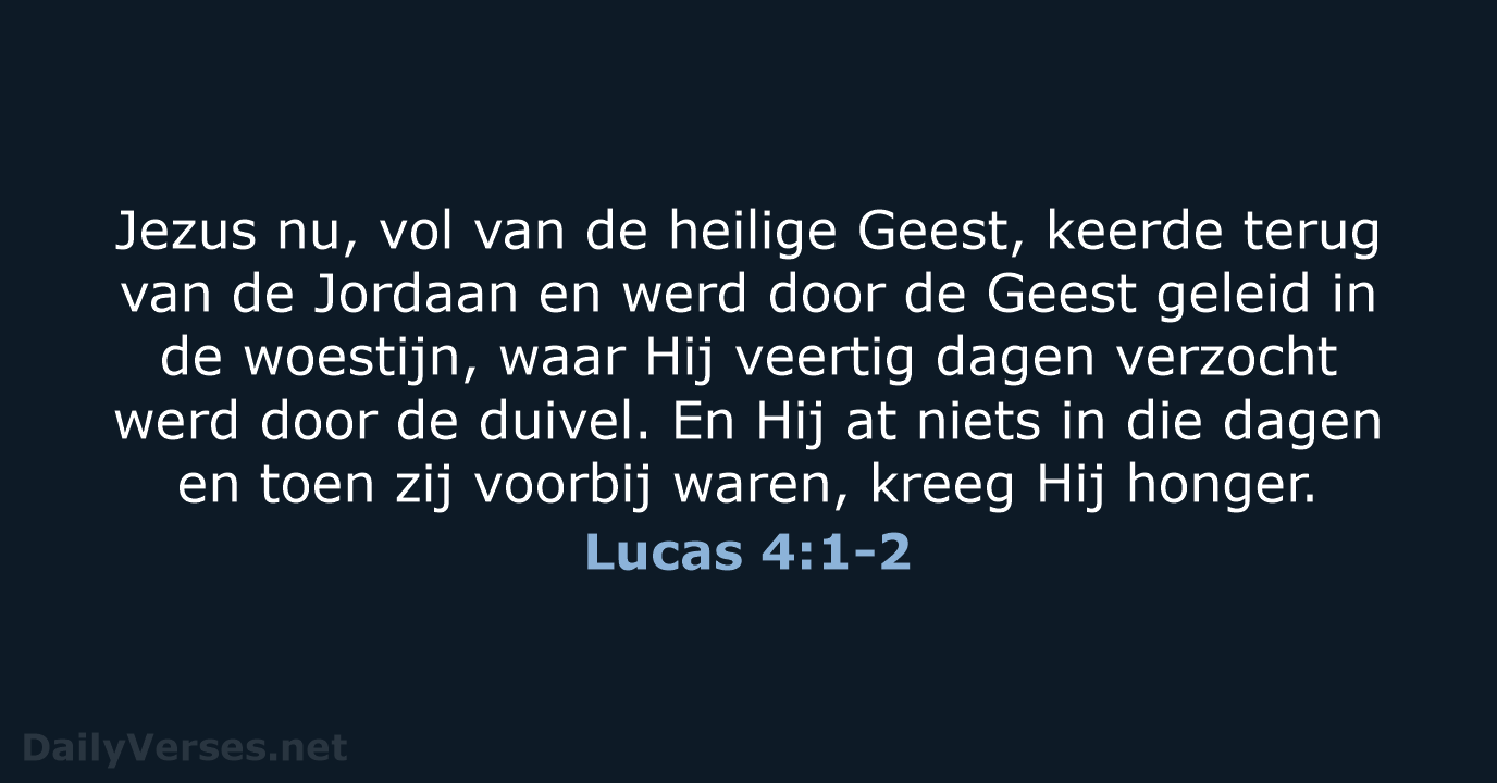 Lucas 4:1-2 - NBG
