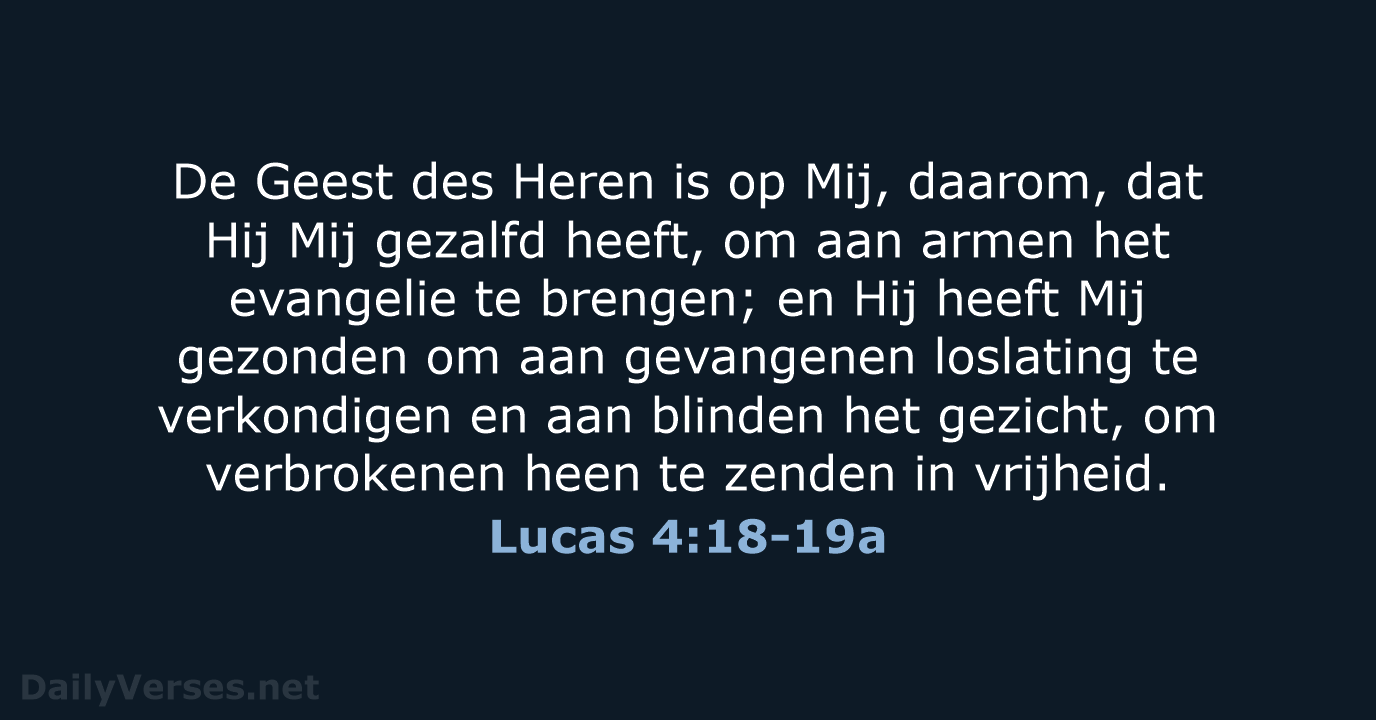 Lucas 4:18-19a - NBG