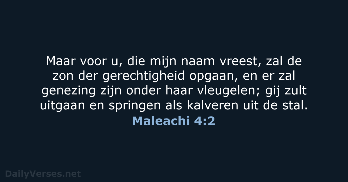 Maleachi 4:2 - NBG