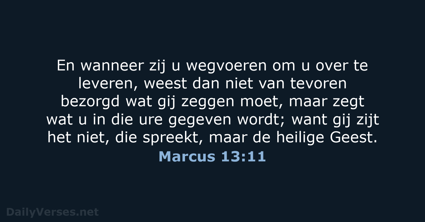 Marcus 13:11 - NBG