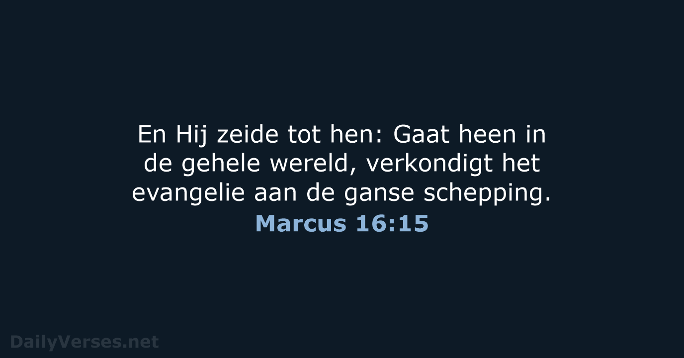 Marcus 16:15 - NBG