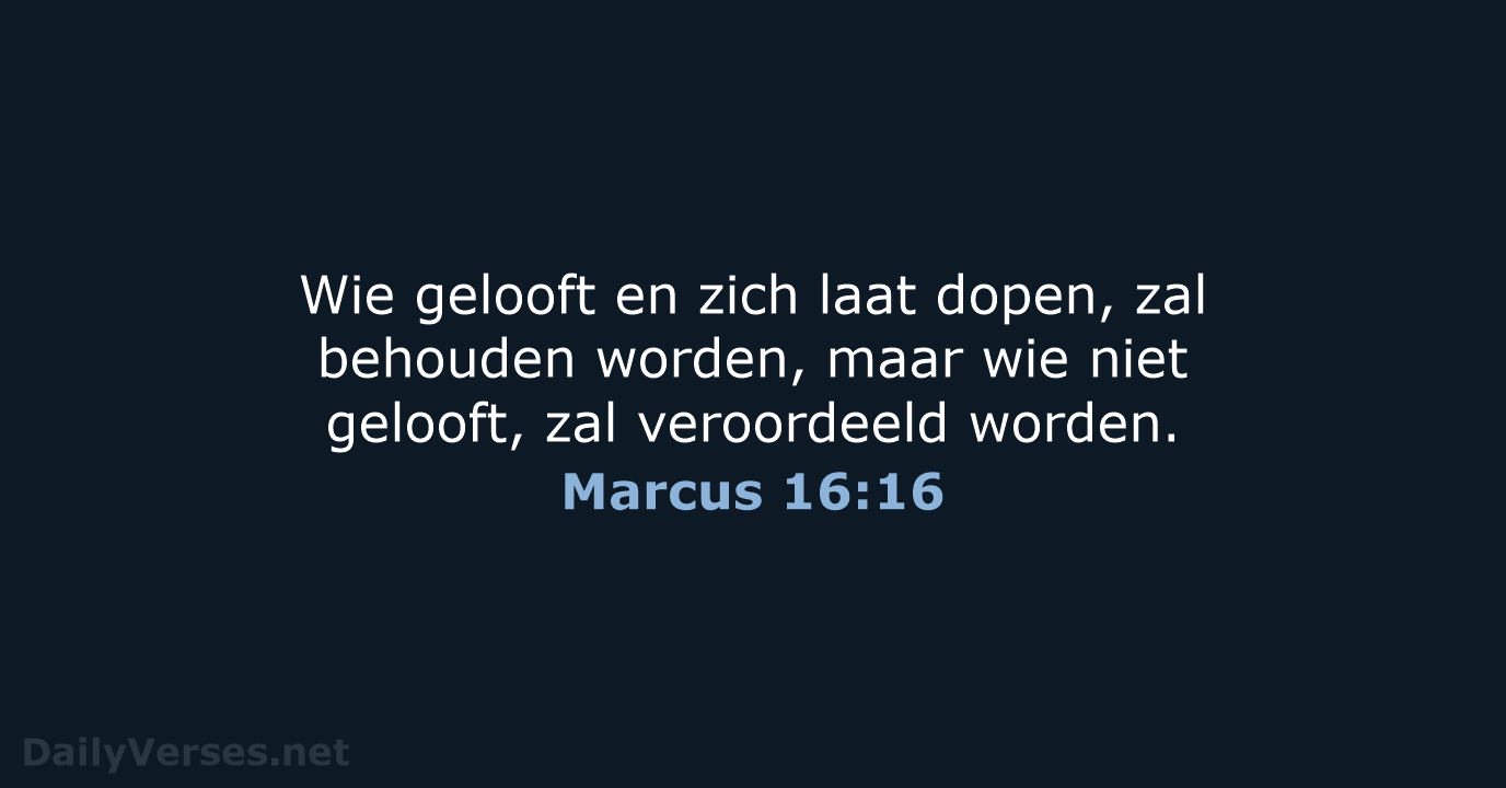 Marcus 16:16 - NBG