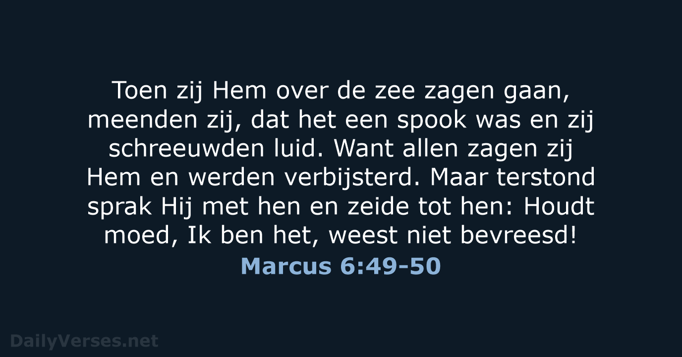 Marcus 6:49-50 - NBG