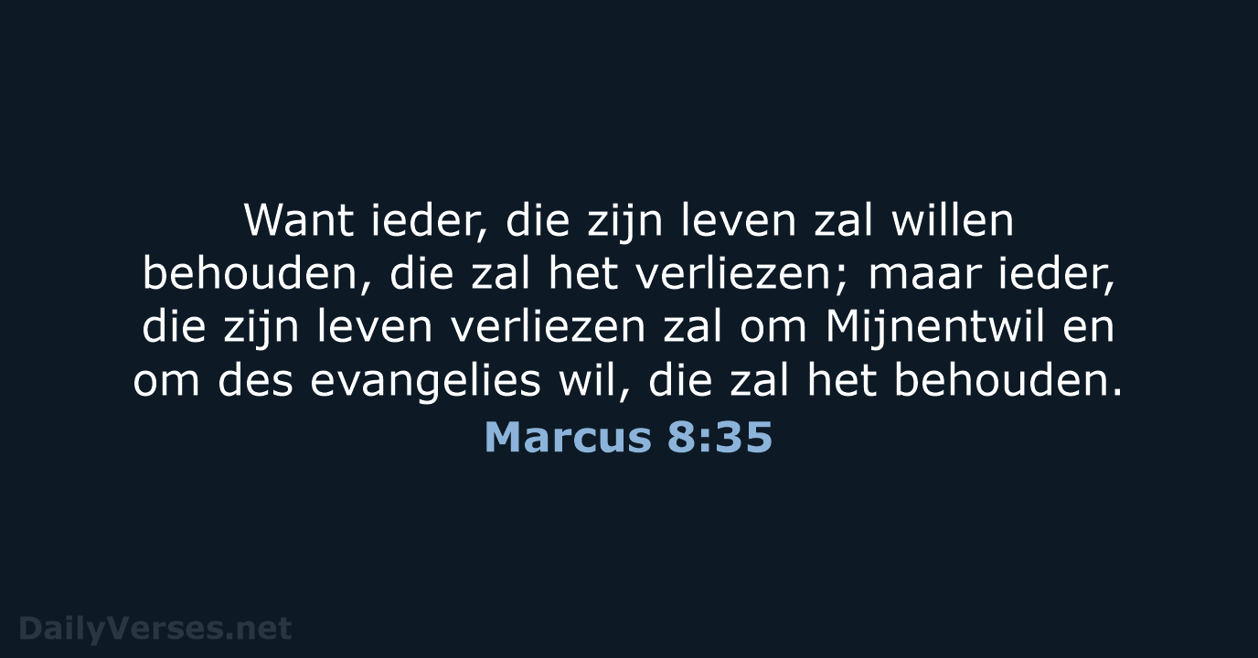 Marcus 8:35 - NBG