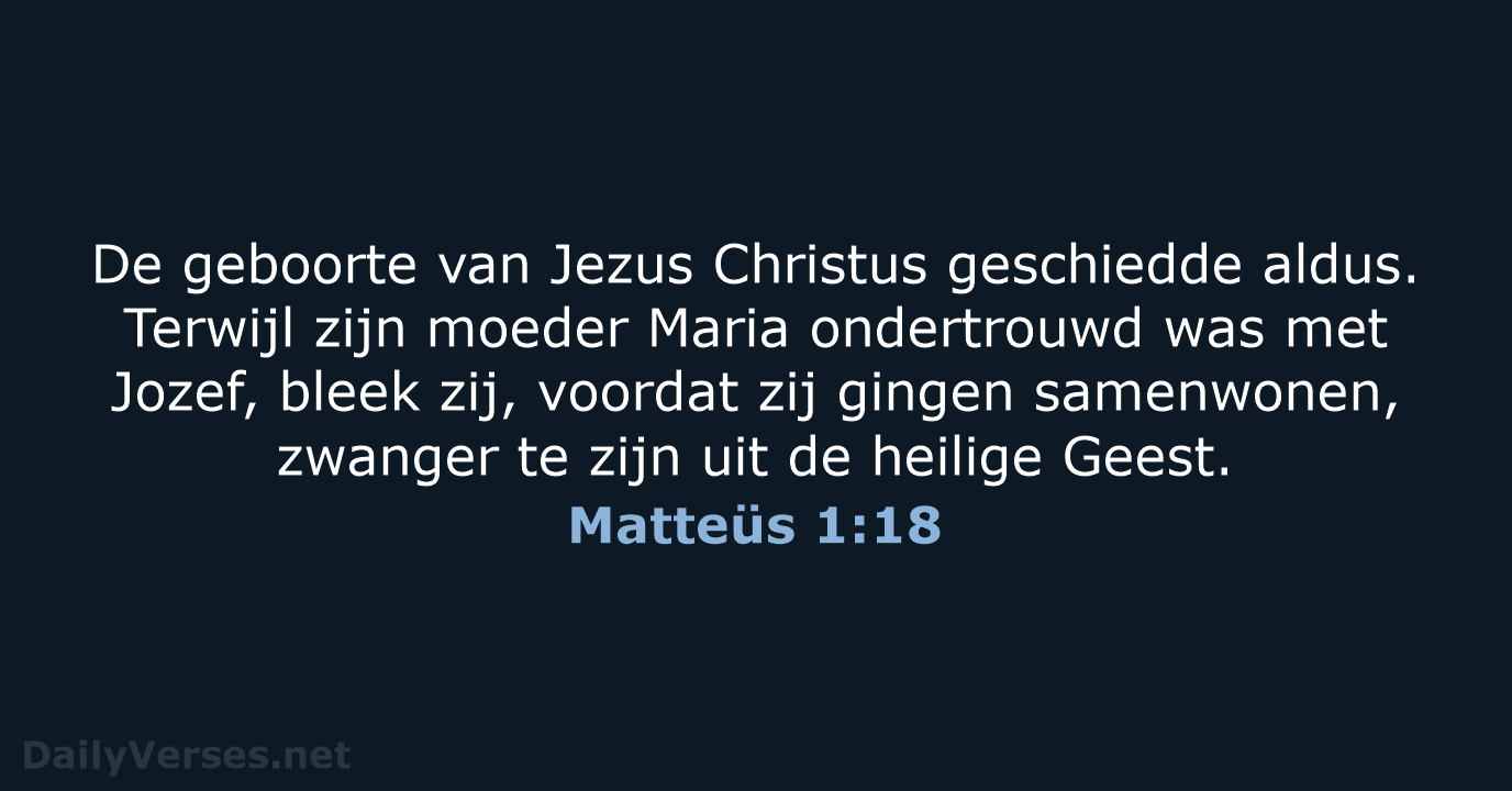 Matteüs 1:18 - NBG