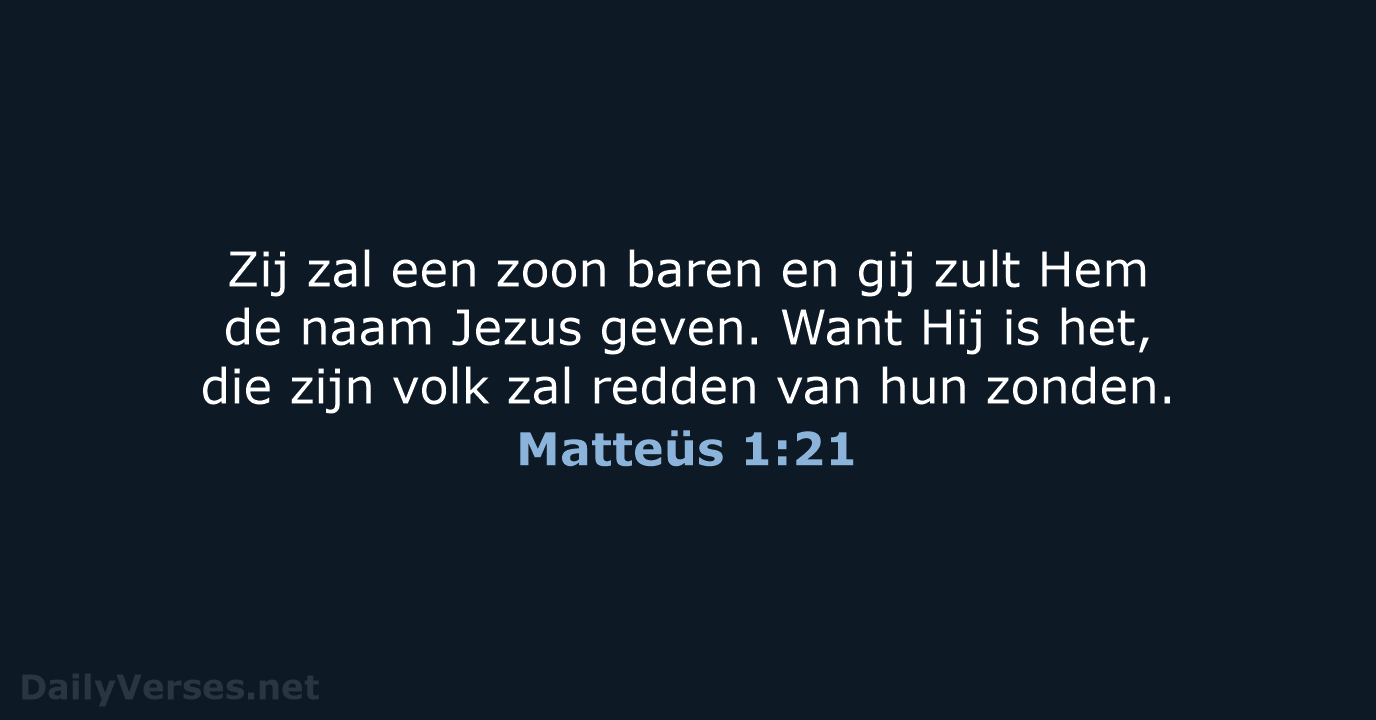 Matteüs 1:21 - NBG