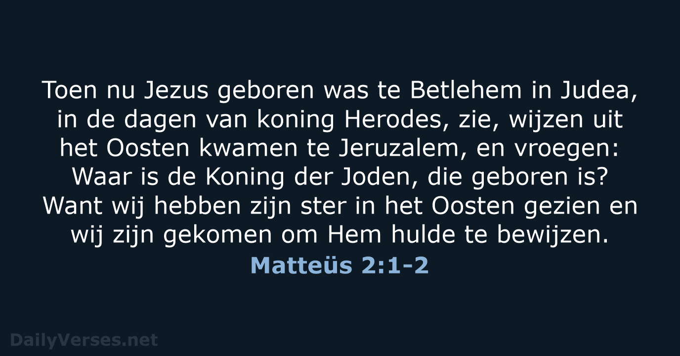 Matteüs 2:1-2 - NBG