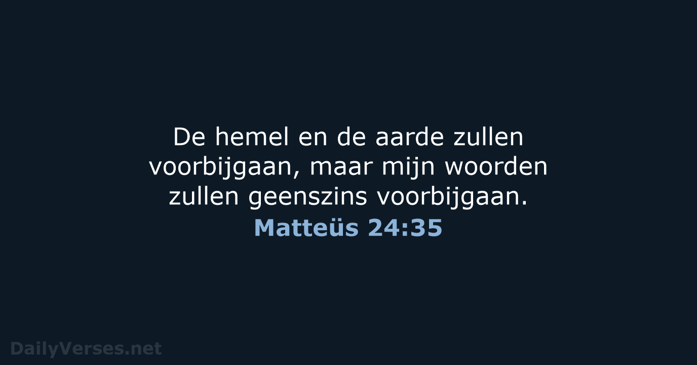 Matteüs 24:35 - NBG