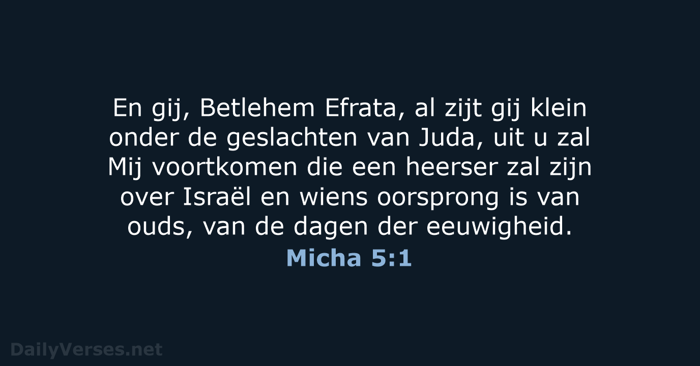 Micha 5:1 - NBG