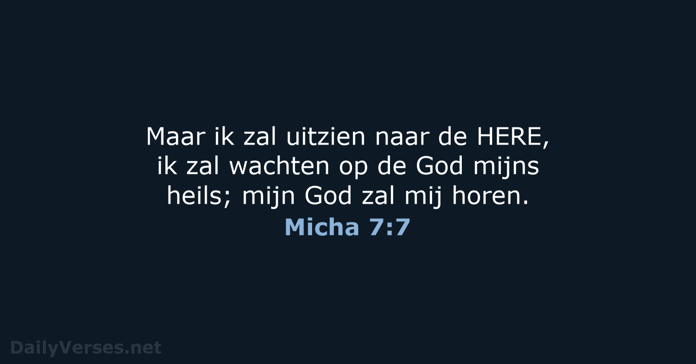 Micha 7:7 - NBG