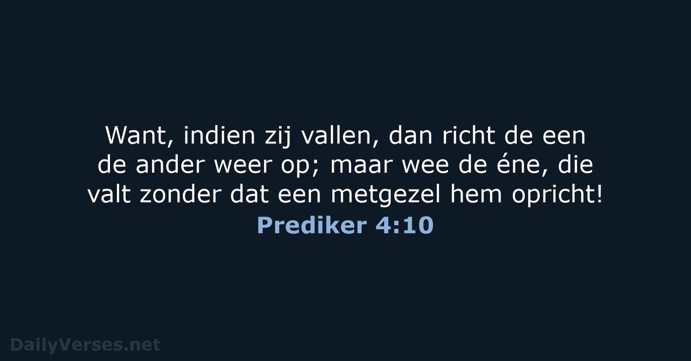 Prediker 4:10 - NBG