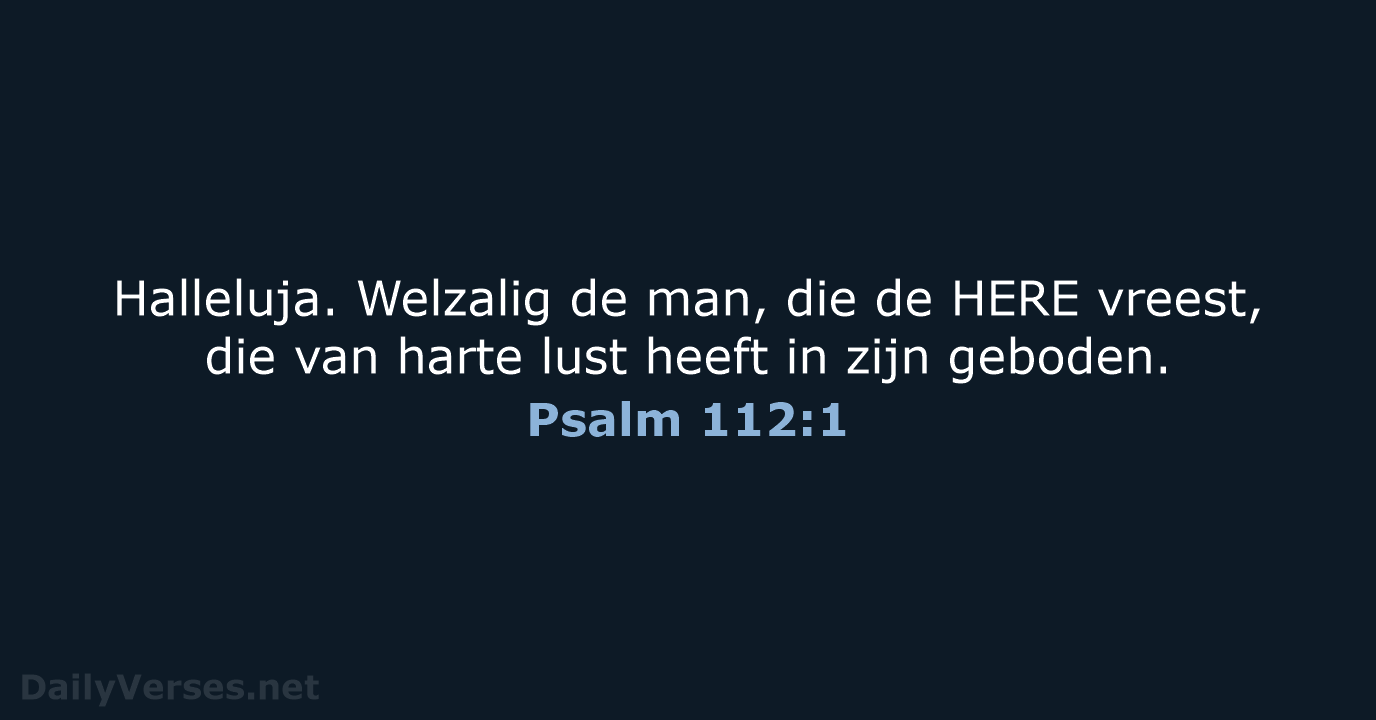 Psalm 112:1 - NBG