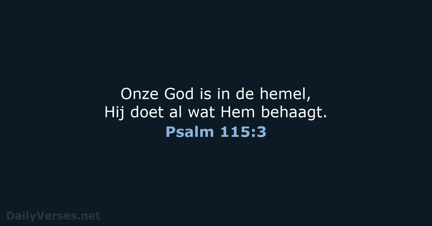 Psalm 115:3 - NBG