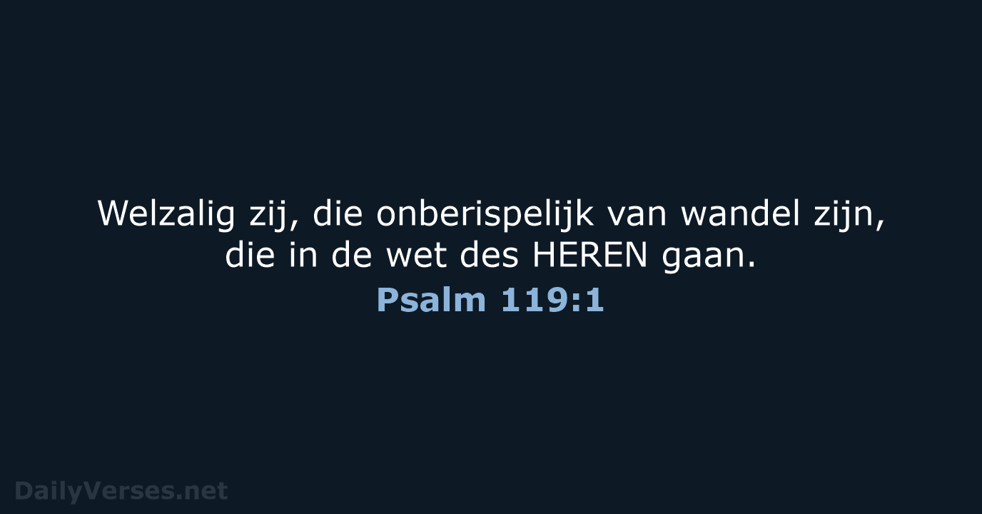 Psalm 119:1 - NBG