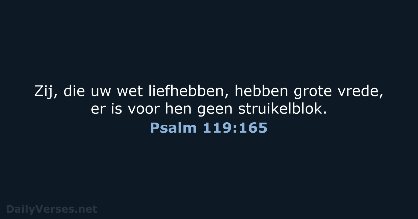 Psalm 119:165 - NBG