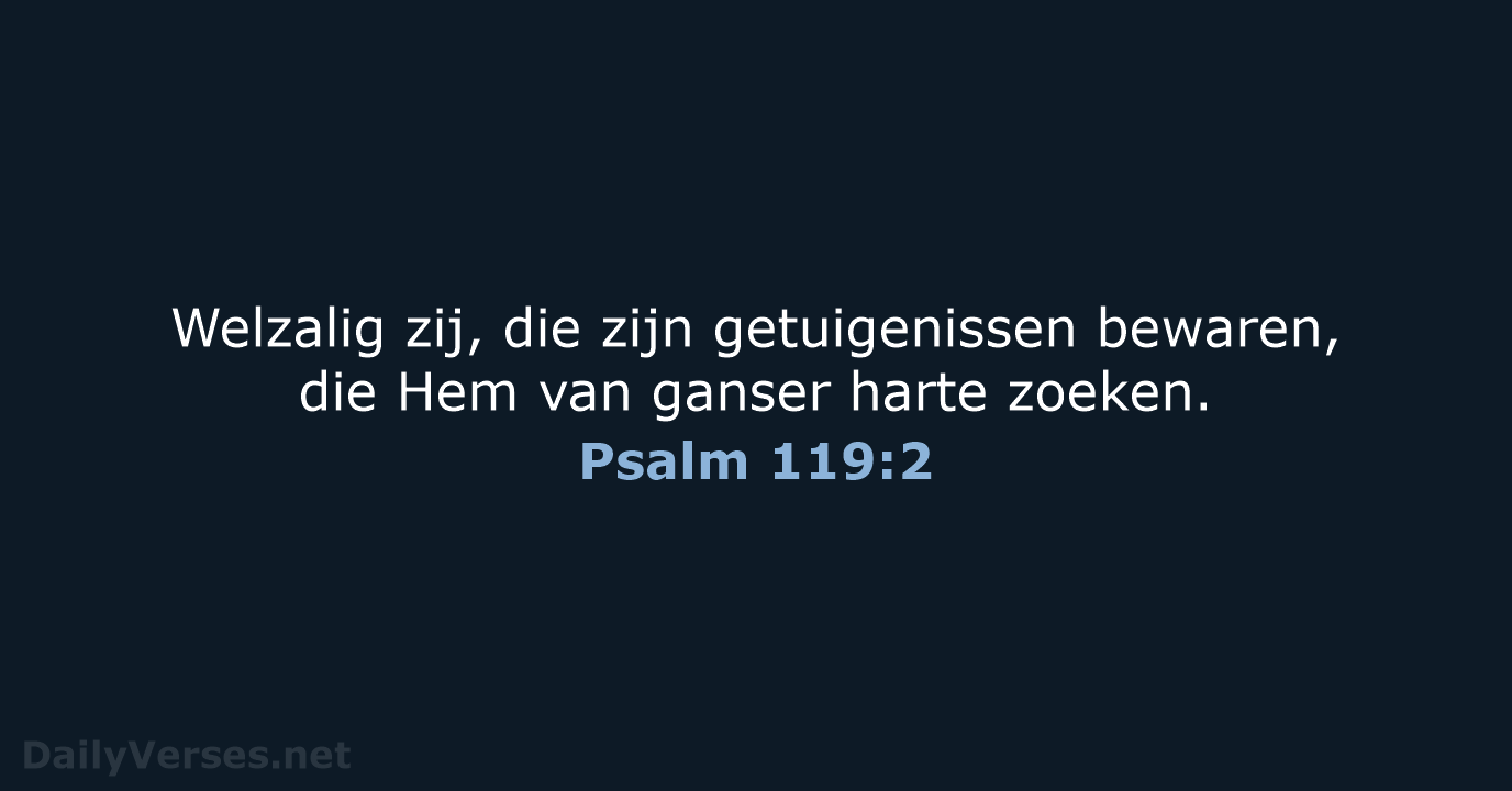 Psalm 119:2 - NBG