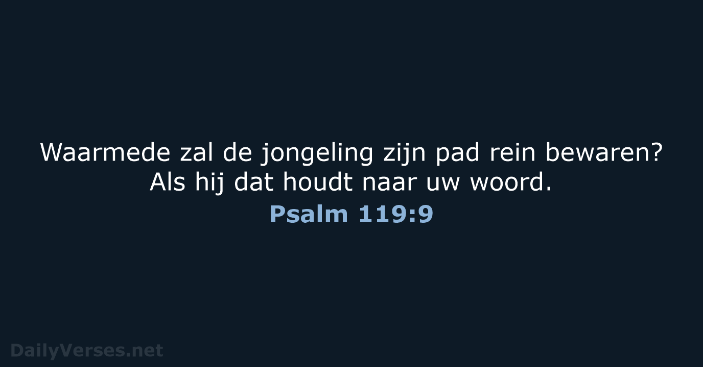 Psalm 119:9 - NBG