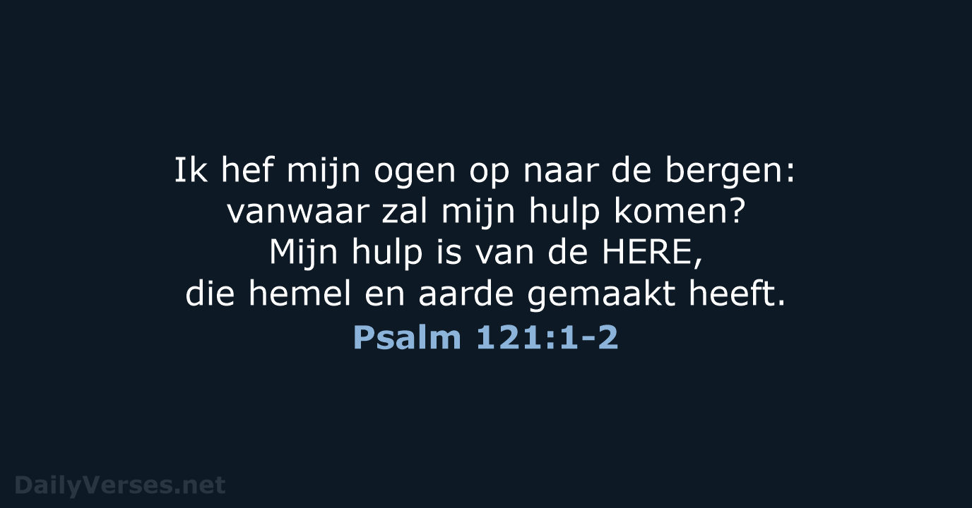Psalm 121:1-2 - NBG