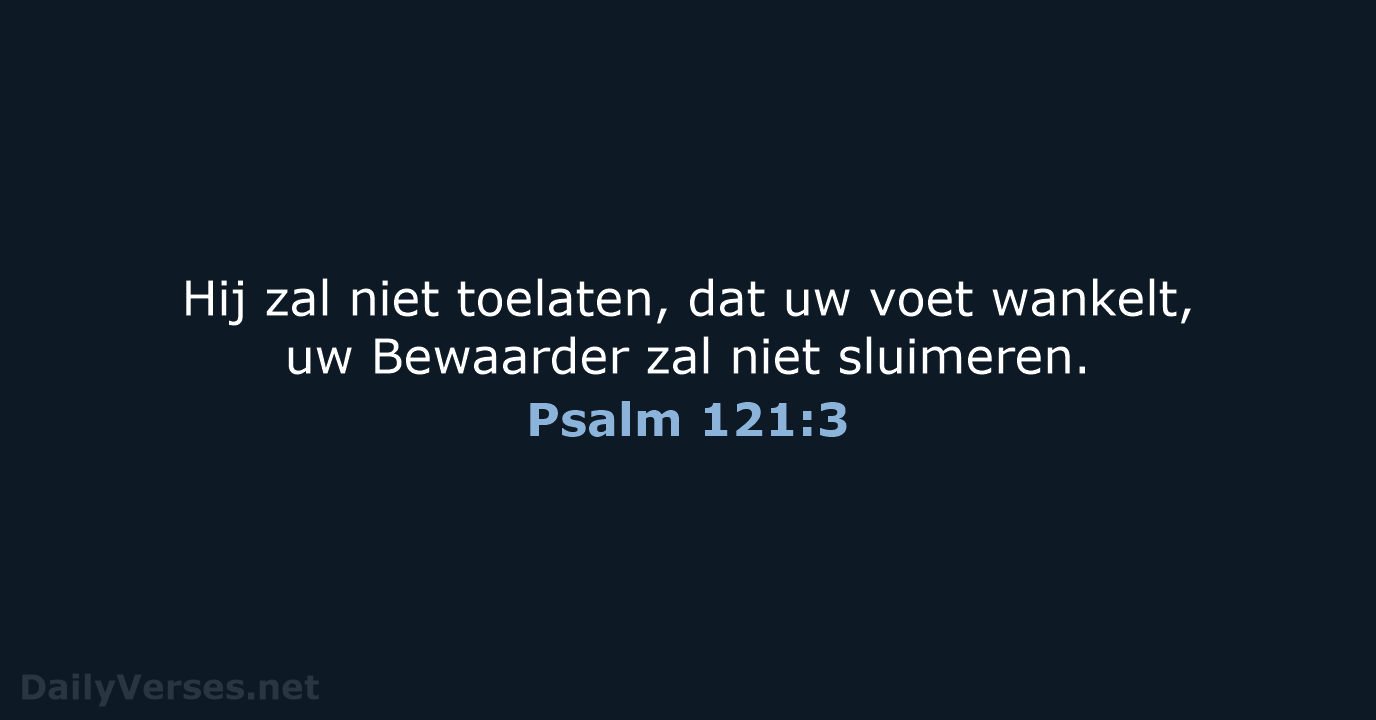 Psalm 121:3 - NBG