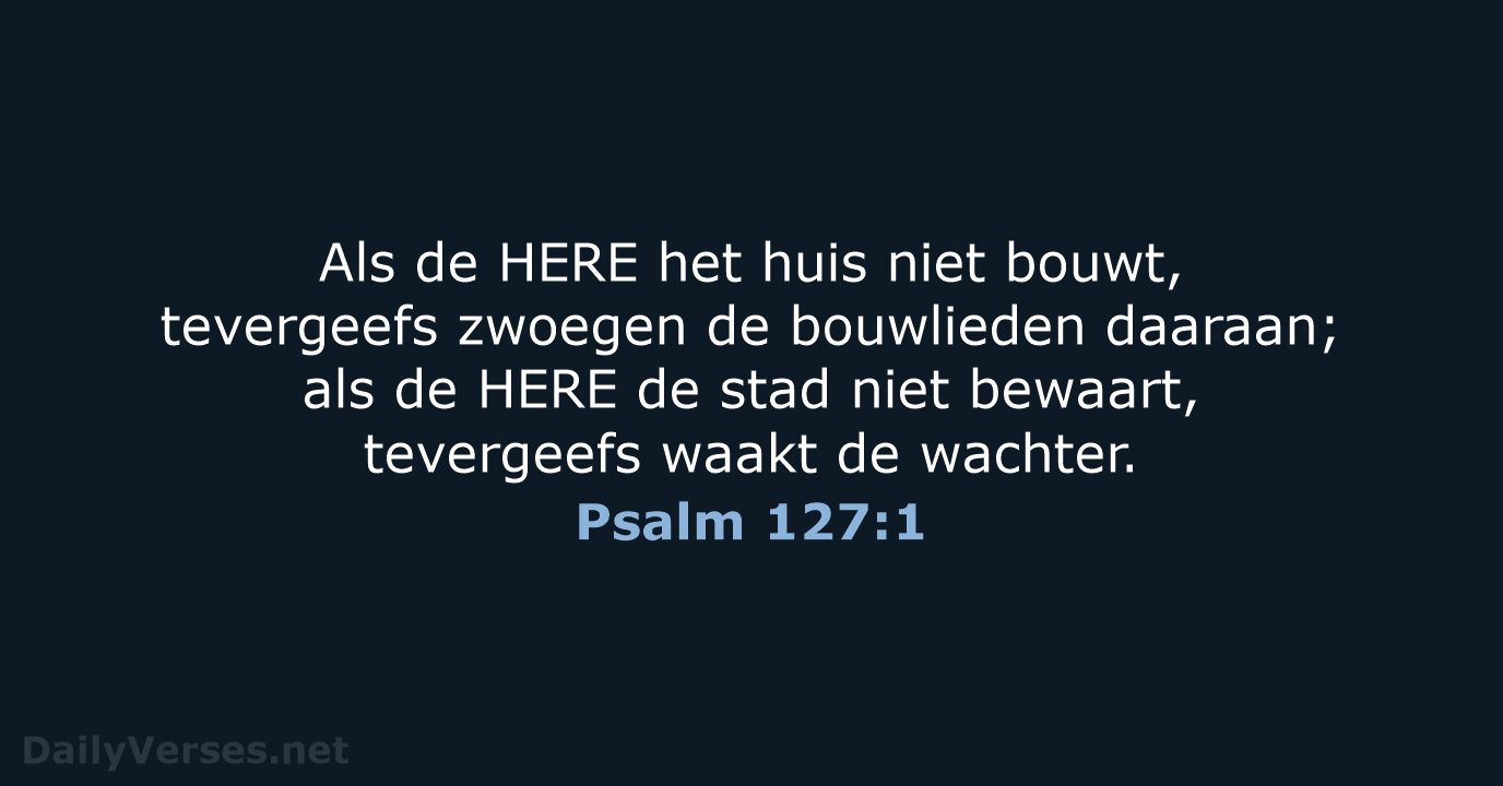 Psalm 127:1 - NBG