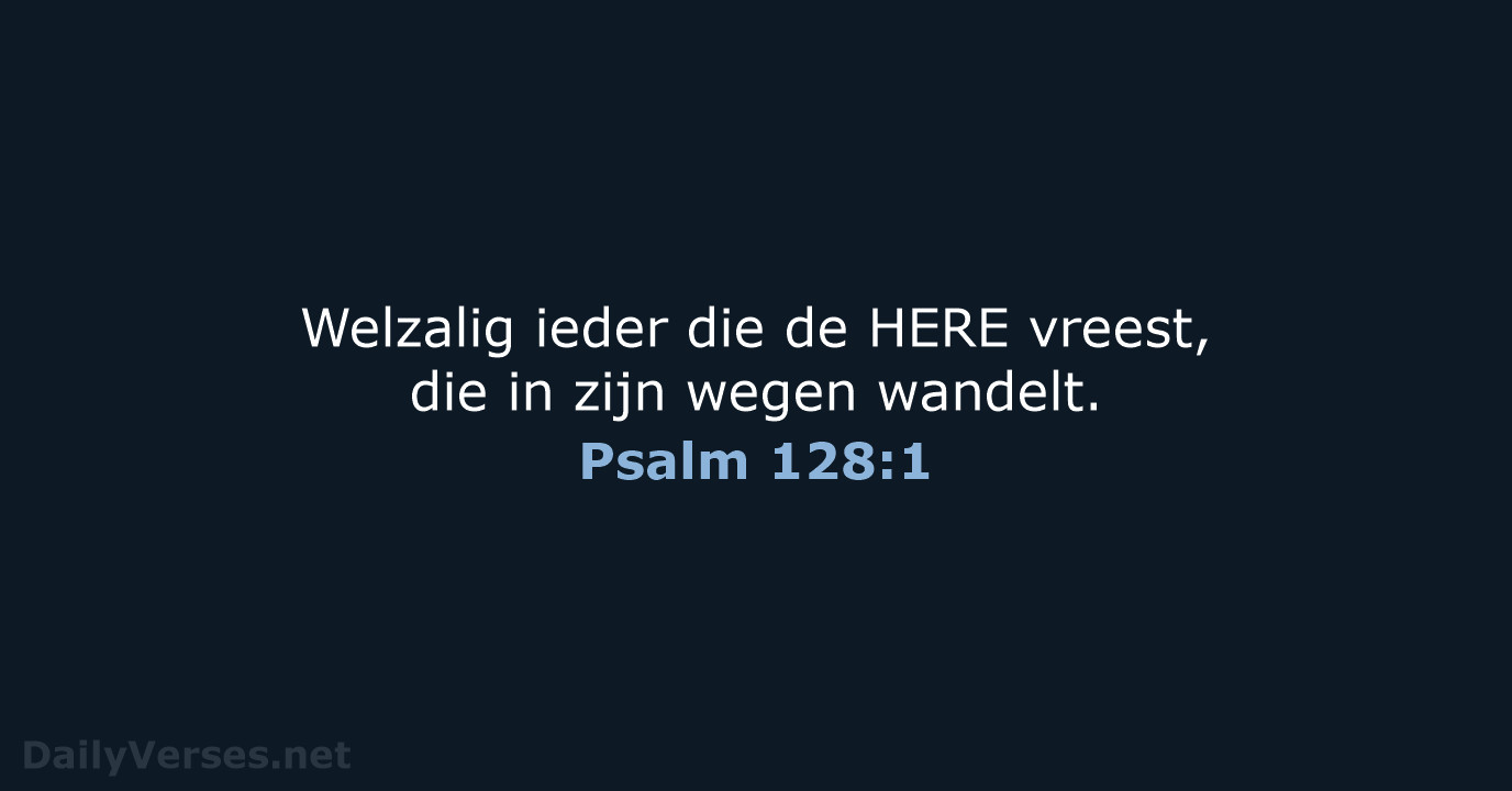 Psalm 128:1 - NBG