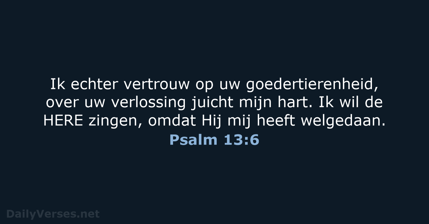 Psalm 13:6 - NBG