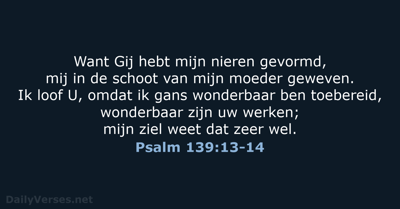 Psalm 139:13-14 - NBG