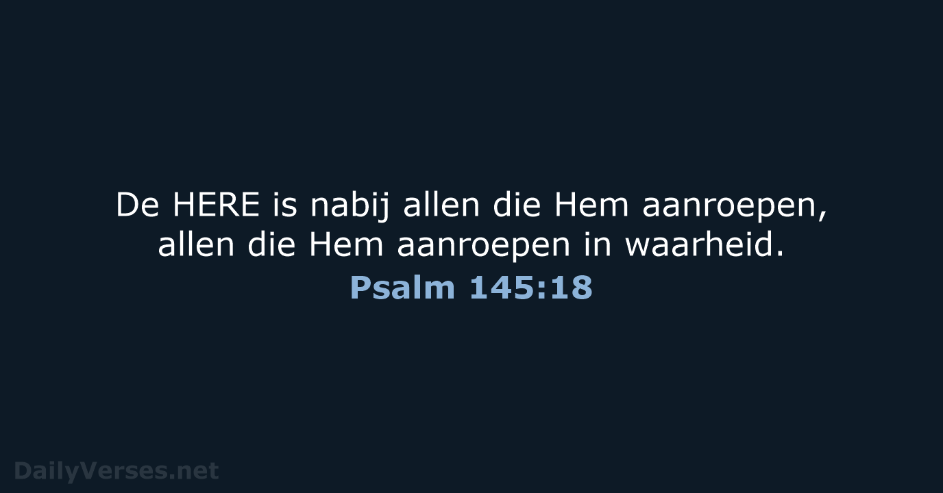 Psalm 145:18 - NBG