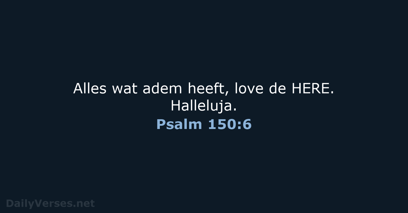 Psalm 150:6 - NBG