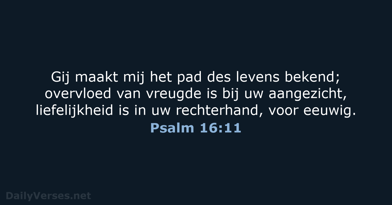 Psalm 16:11 - NBG