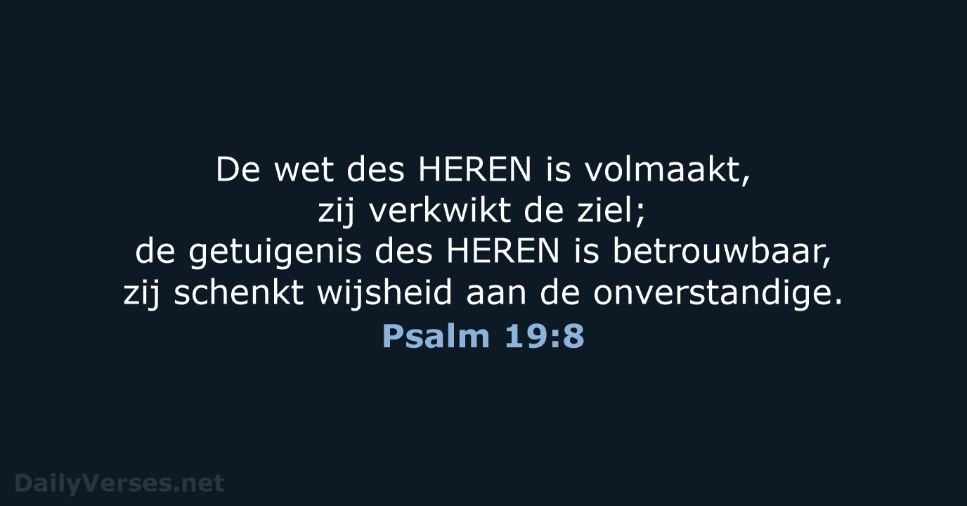 Psalm 19:8 - NBG
