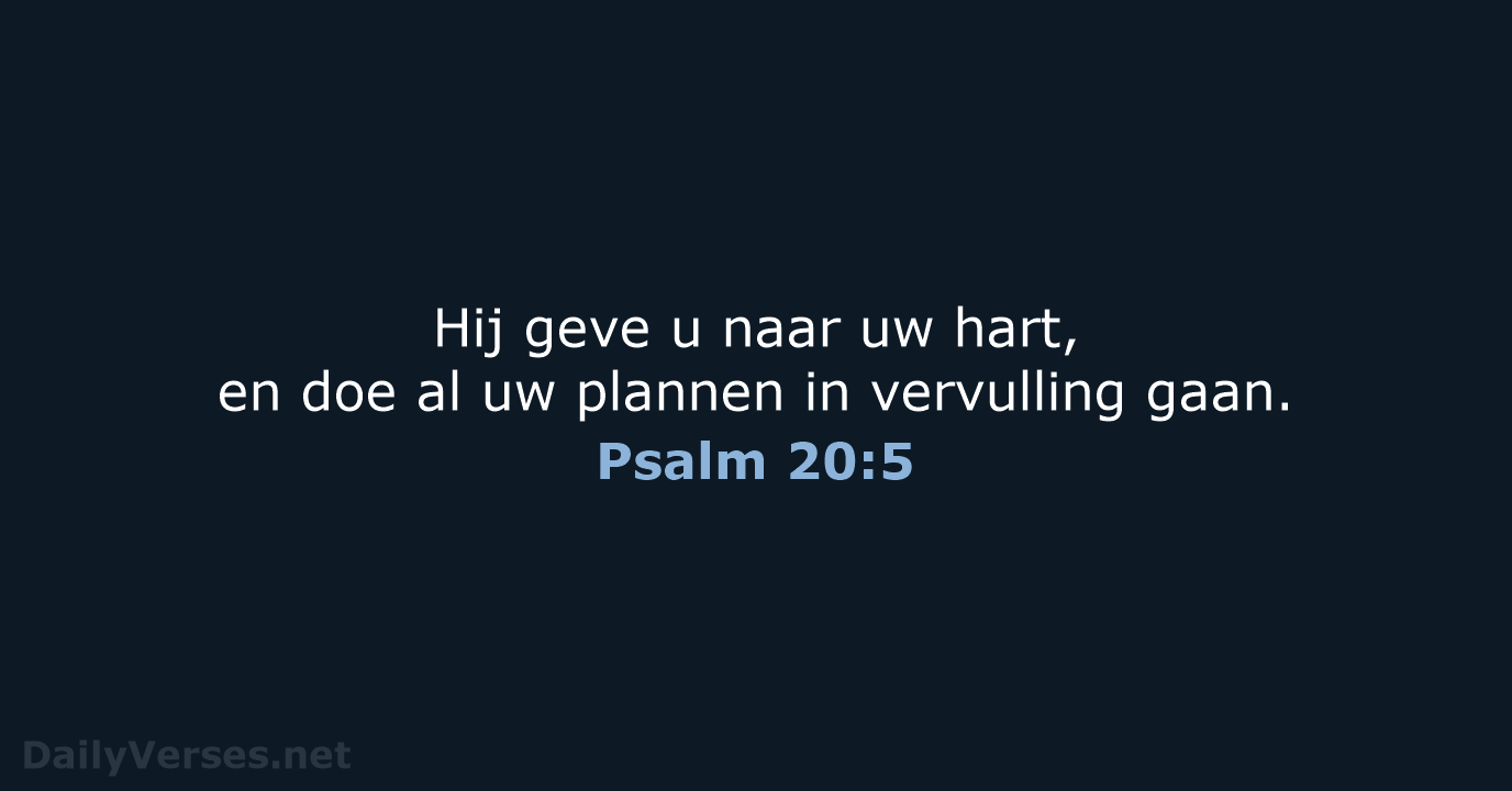 Psalm 20:5 - NBG