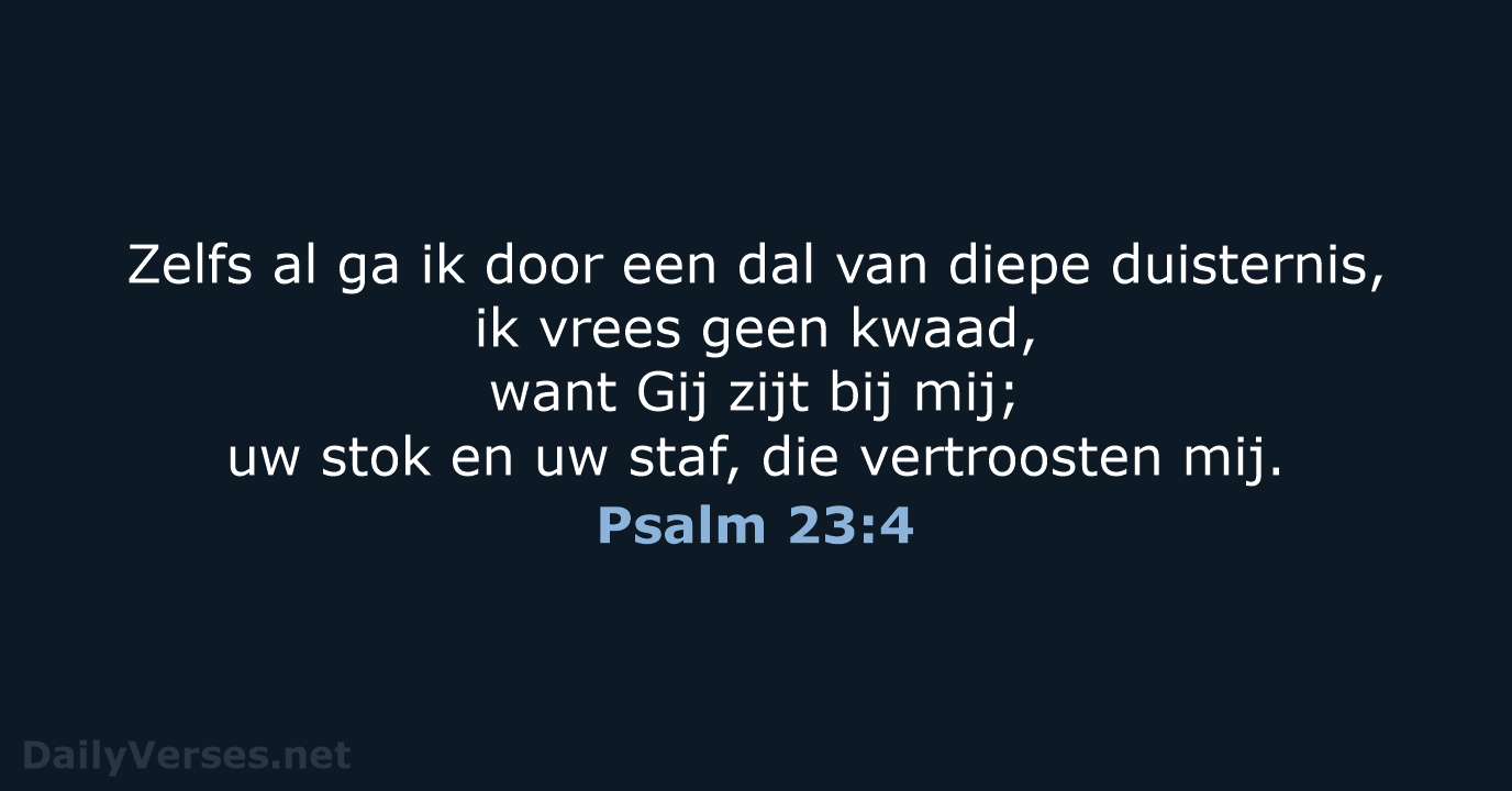 Psalm 23:4 - NBG
