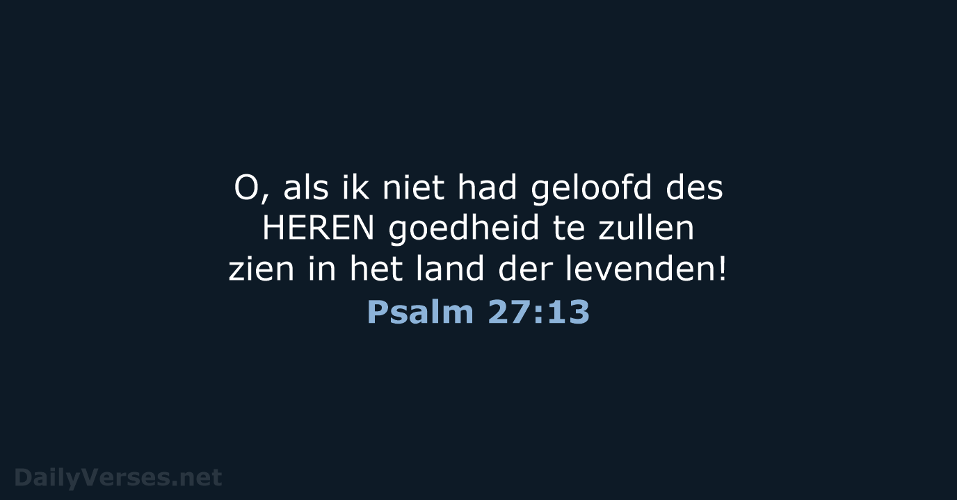 Psalm 27:13 - NBG