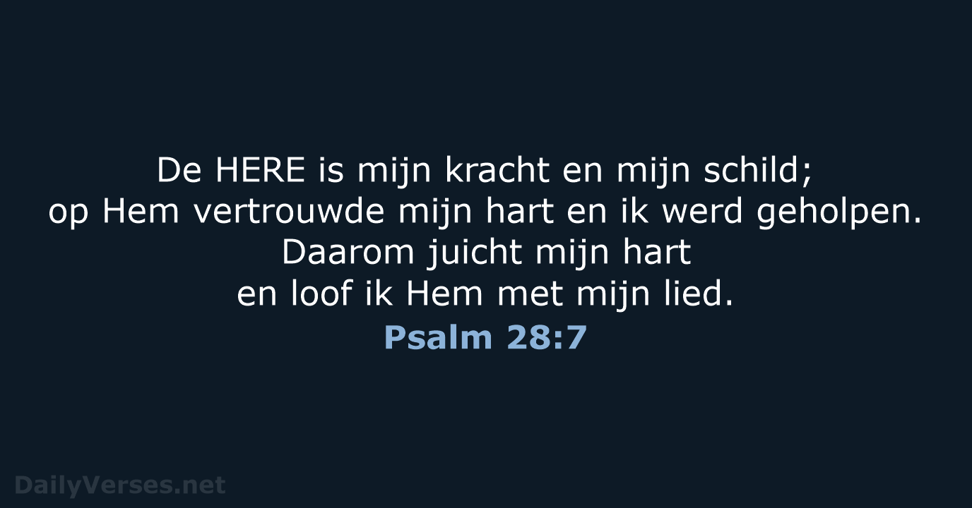 Psalm 28:7 - NBG