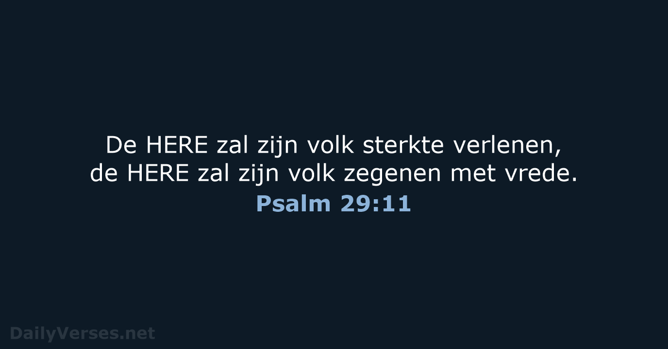 Psalm 29:11 - NBG