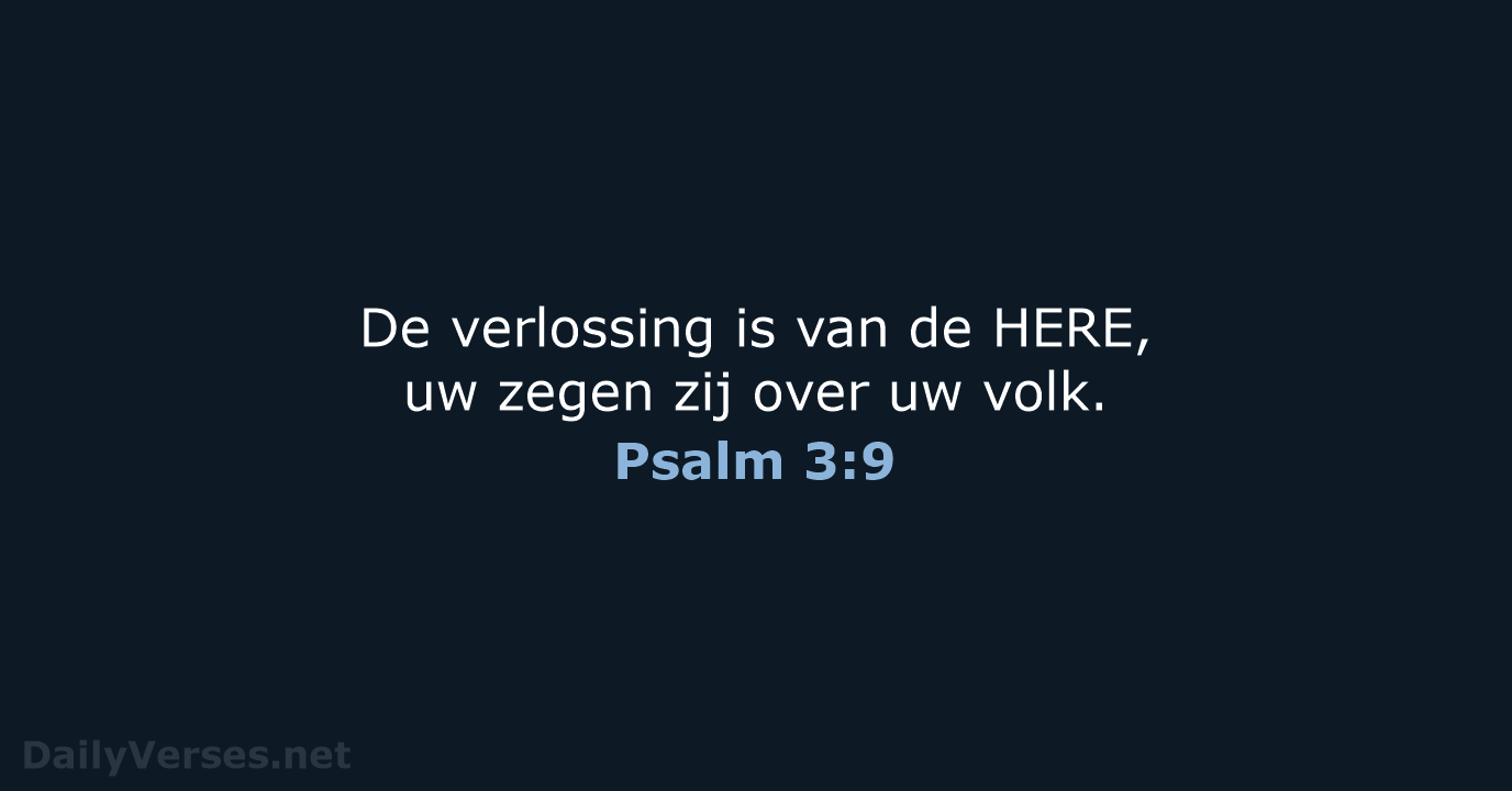 Psalm 3:9 - NBG