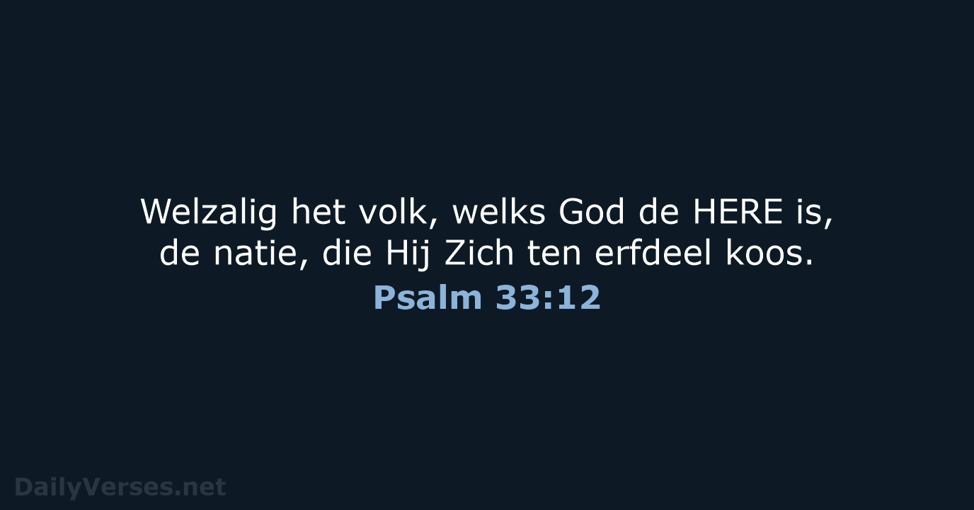 Psalm 33:12 - NBG