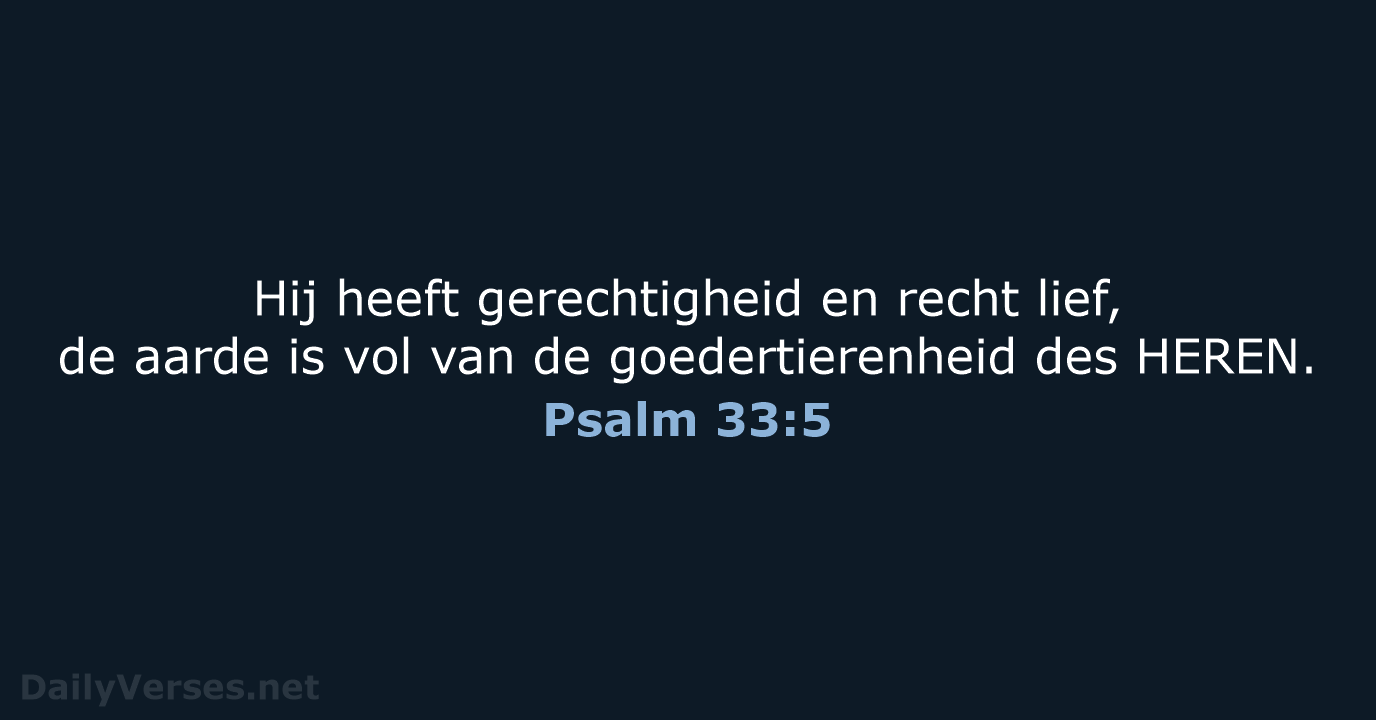 Psalm 33:5 - NBG