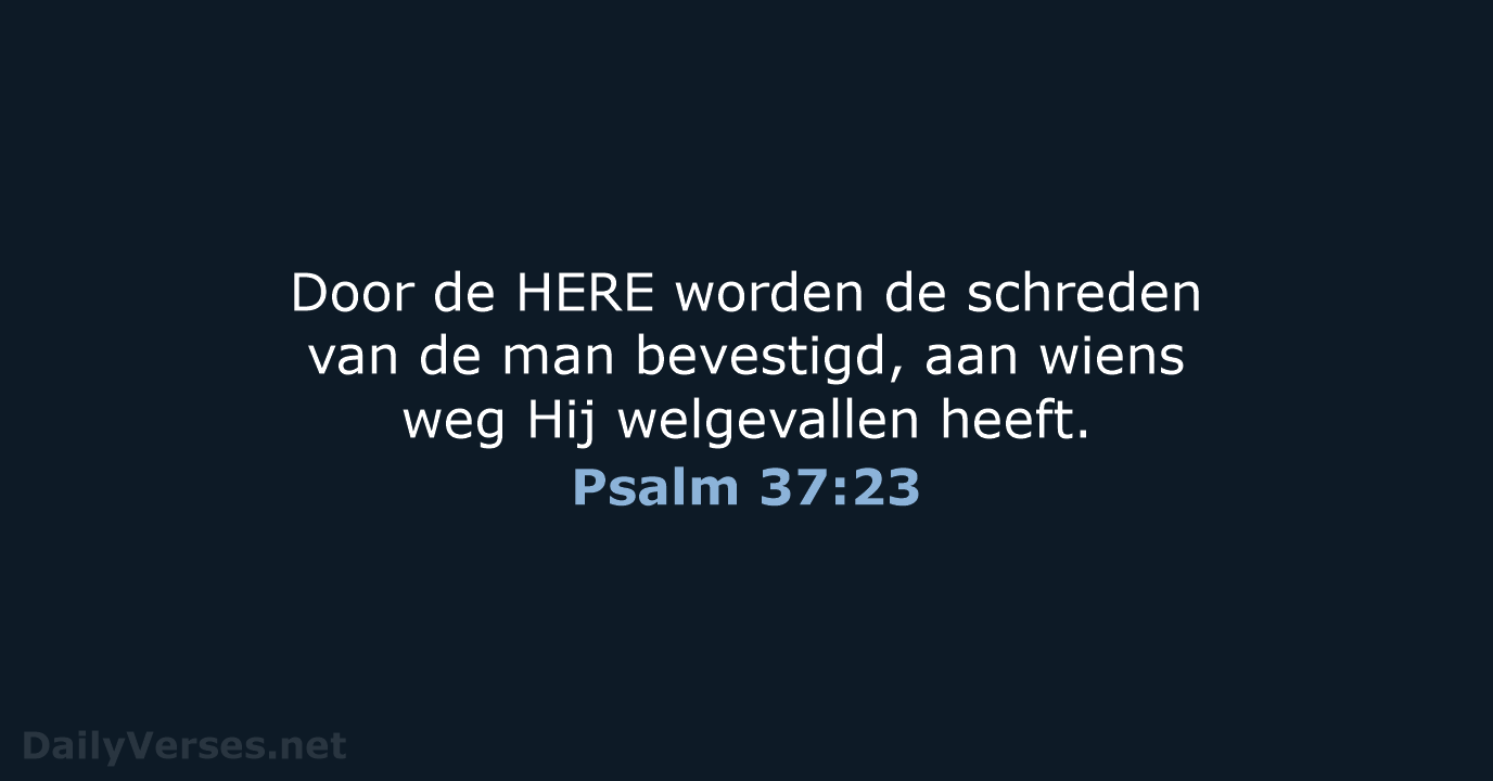 Psalm 37:23 - NBG